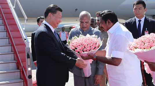 Xi arrives in India for informal meeting with Modi