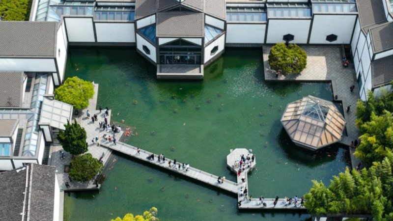 Aerial view of Suzhou, east China's Jiangsu Province