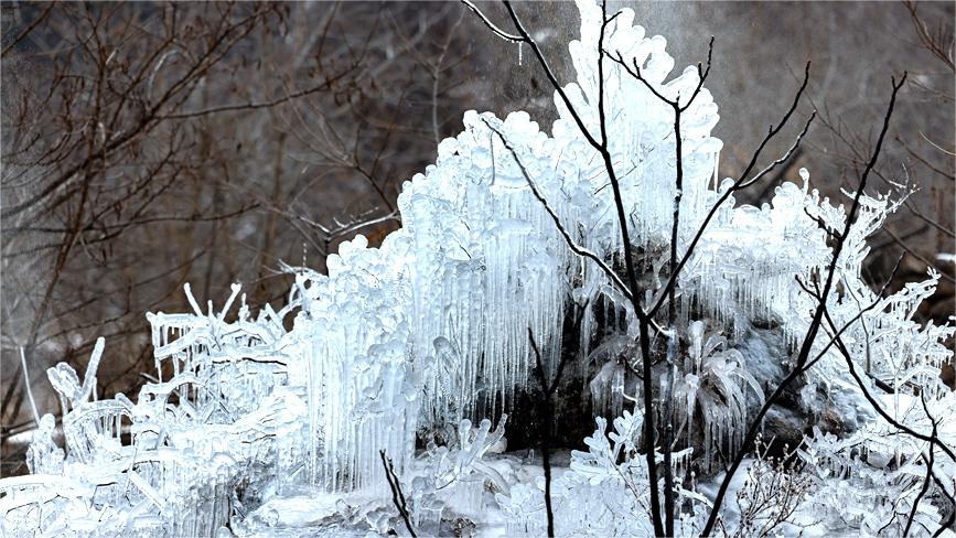 Picturesque winter scenery of Taihang Grand Canyon in Anyang, C China's Henan