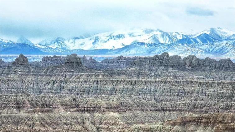 Magnificent landscape of earth forest in Xizang