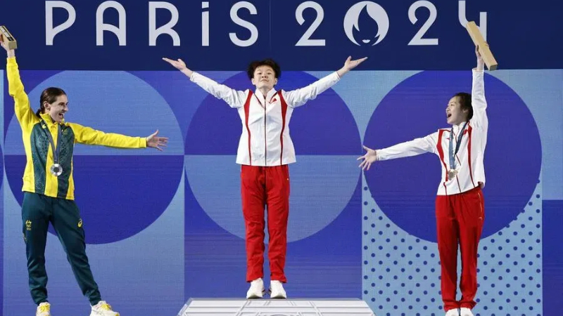 China's Chen Yiwen wins women's 3m springboard diving at Paris Olympic Games