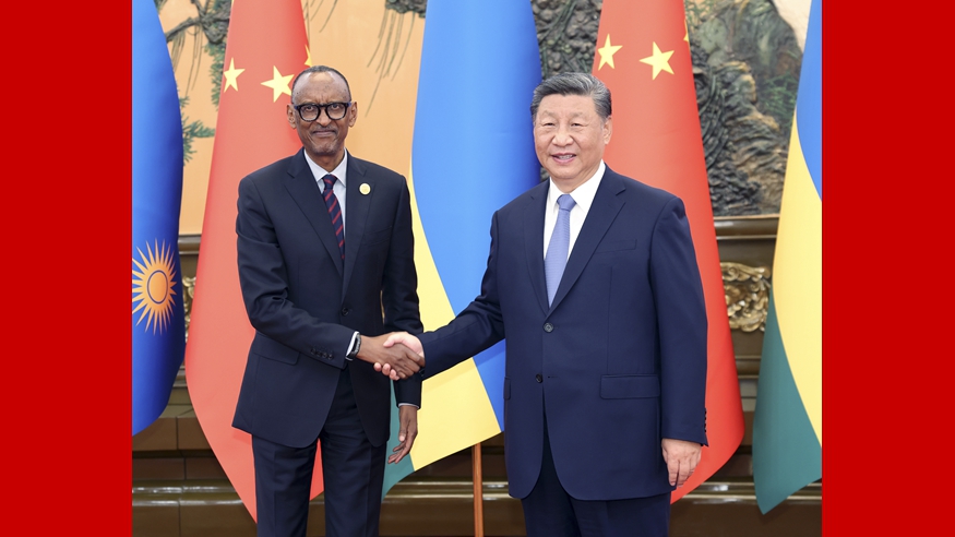 Chinese, Rwandan presidents announce elevation of bilateral ties