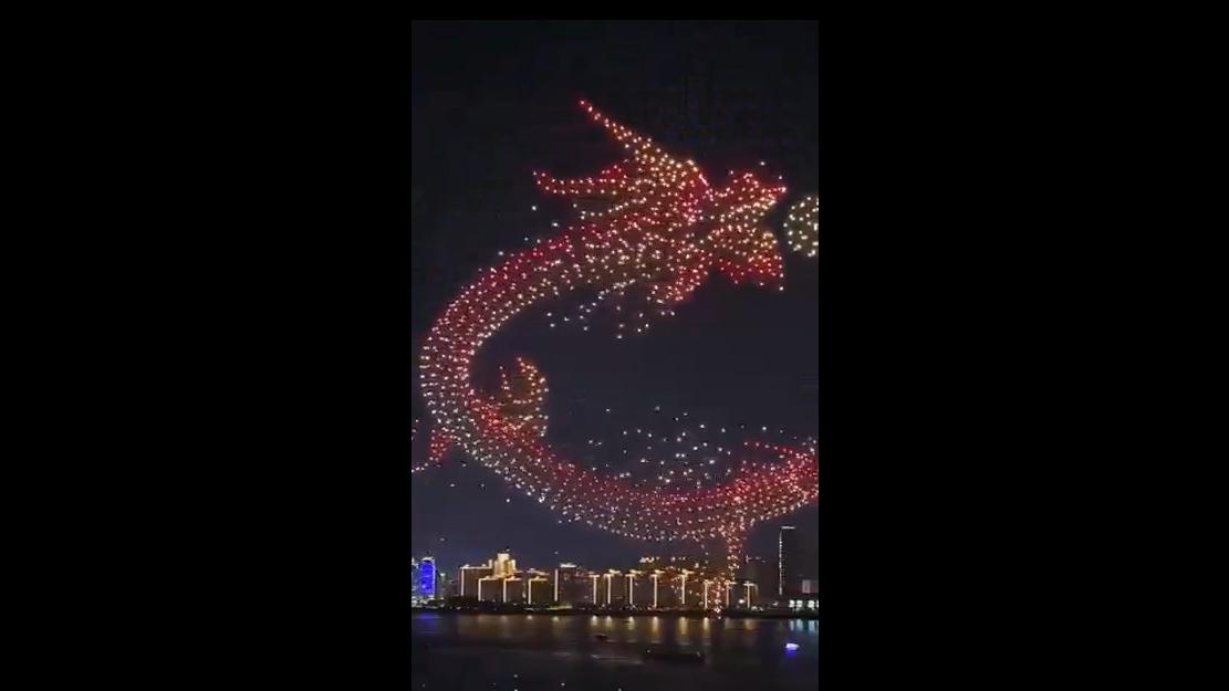 Awe-inspiring drone light show